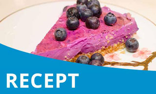 Vegan Bosbessen Kwarktaart