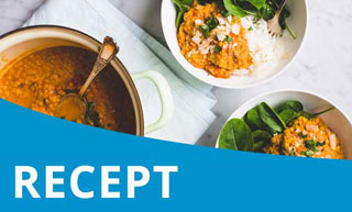 Indiase dahl met spinazie (vegan)