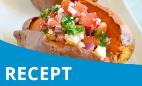 Gepofte zoete aardappel